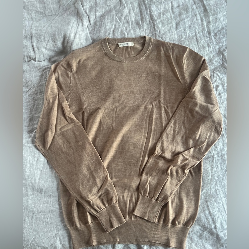 SuitSupply Merino Crewneck Sweater, L